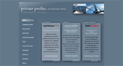 Desktop Screenshot of private-profits.de